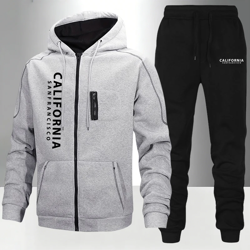 Winter Clothing Pk - 남성 트레이닝복 캐주얼 후드 집업 스웨트셔츠