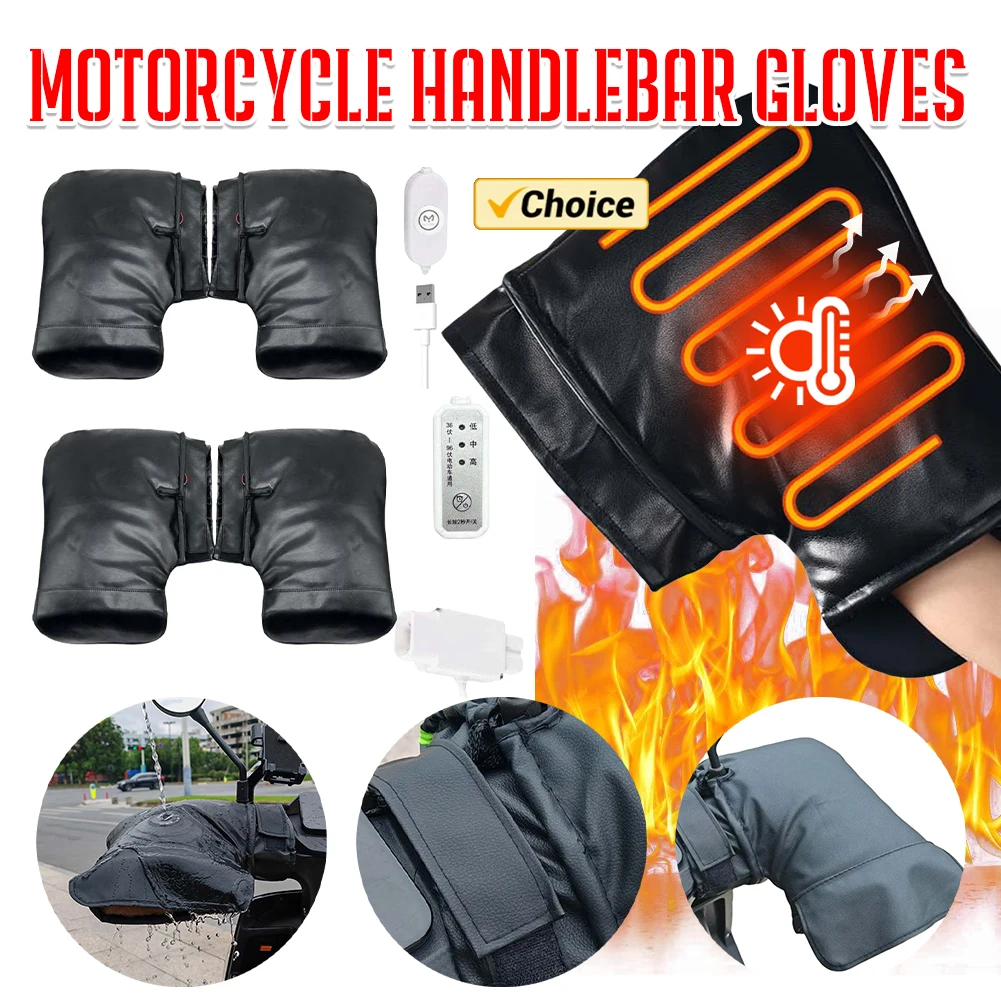 전기 난방 핸들바 장갑 3단계 설정 오토바이 난방 따뜻 - Heated Gloves Electric 리뷰 및 가격