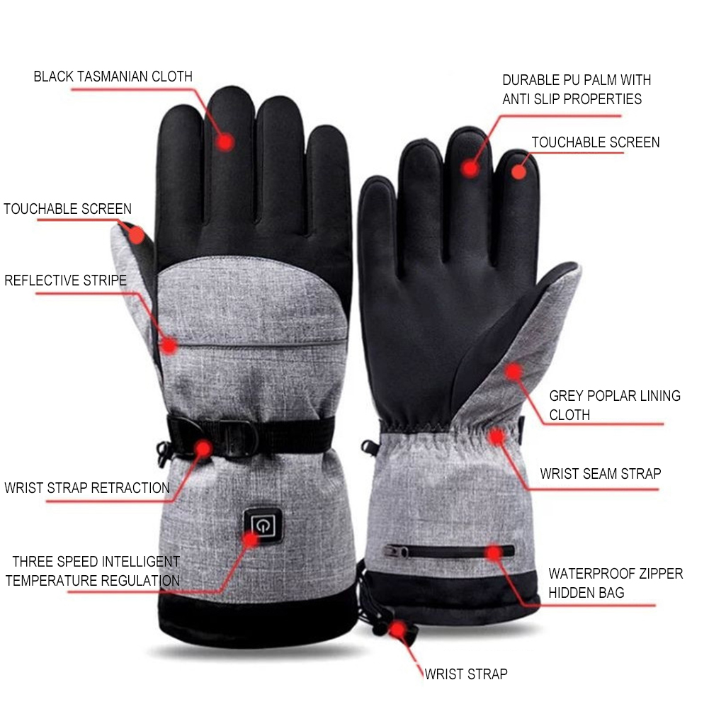 1 쌍 손 따뜻하게 하는 장치 열 전기 하이킹 스키 난 - Heated Gloves Electric 리뷰 및 가격